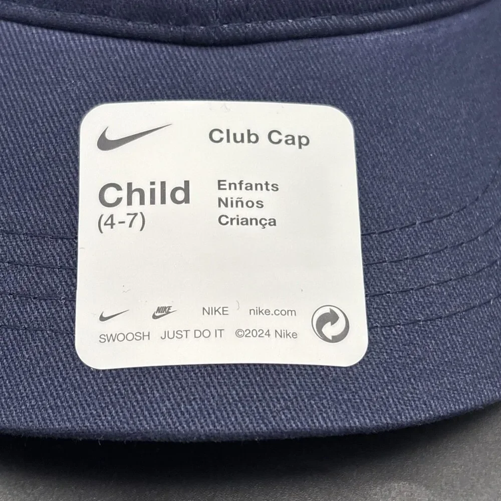 Nike Little Kids Club Cup 4-7 Navy Blue Ajustable Hat NEW